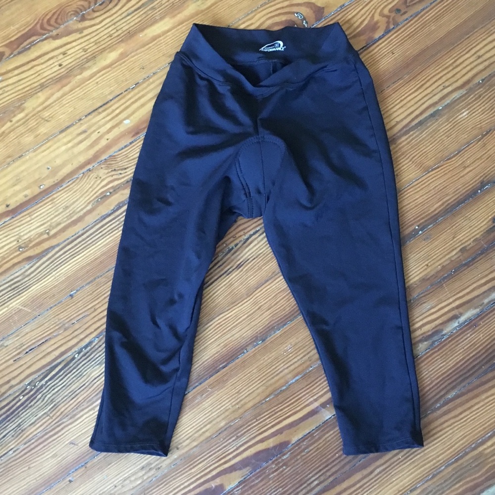 Padded cropped bike pants